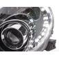 Daylight headlight LED DRL look Fiat 500 07- chrome