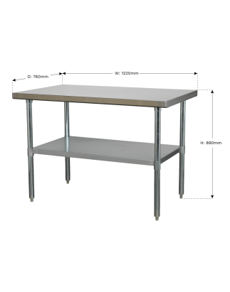 Stainless Steel Workbench 1.2m