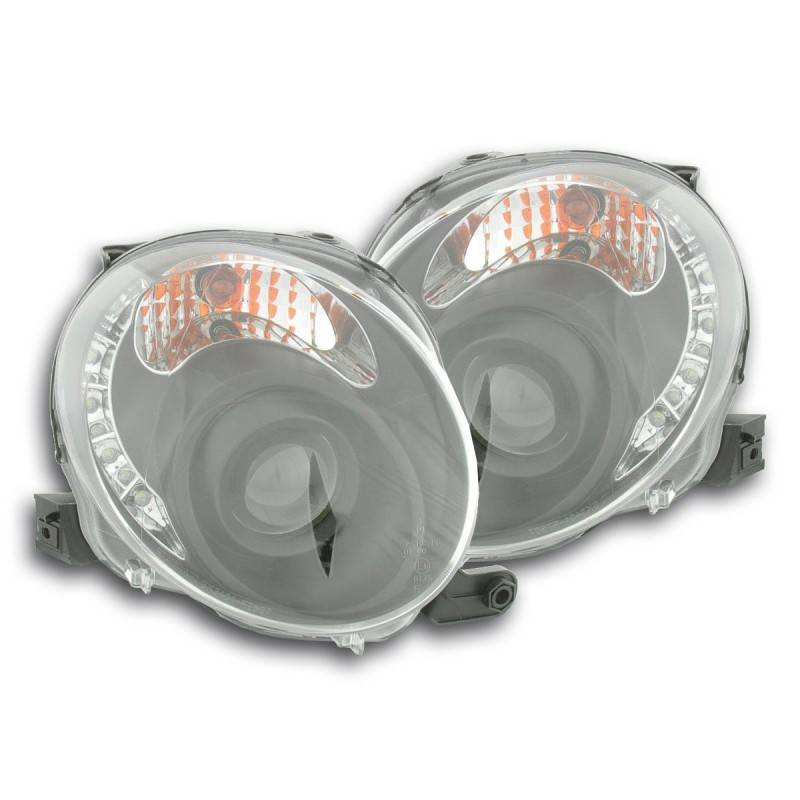 Phare Daylight LED DRL look Fiat 500 07- noir