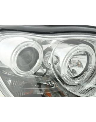 Daylight headlight LED DRL look Mercedes S-Class W220 02-05 chrome