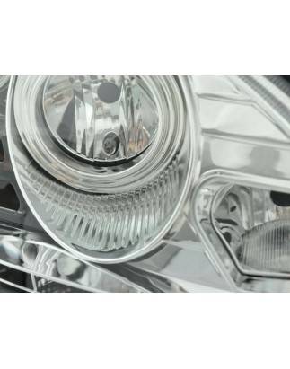 Daylight headlight LED DRL look Mercedes S-Class W220 02-05 chrome