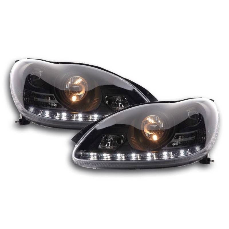 Daylight headlight LED DRL look Mercedes S-Class W220 02-05 black