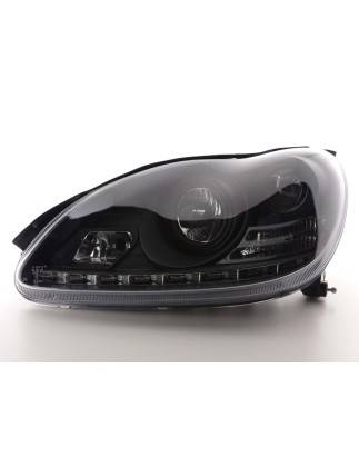 Daylight headlight LED DRL look Mercedes S-Class W220 02-05 black