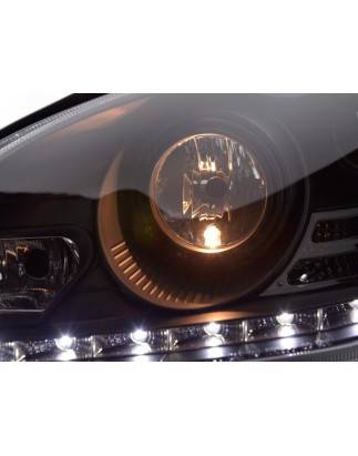 Daylight headlight LED DRL look Mercedes S-Class W220 02-05 black