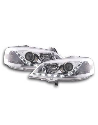 Daylight headlight LED DRL look Opel Astra G 98-03 chrome