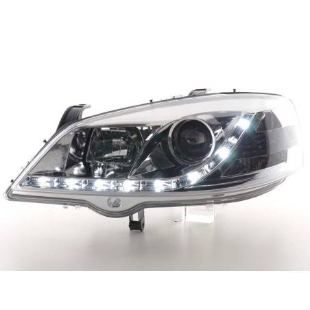 Daylight headlight LED daytime running lights Opel Astra G 98-03 chrome