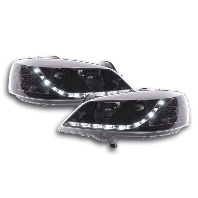 Phares Daylight LED feux de jour Opel Astra G 98-03 noir