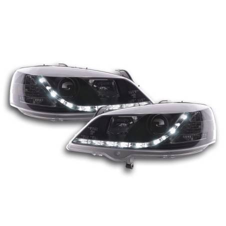 Phares Daylight LED feux de jour Opel Astra G 98-03 noir