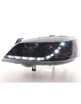 Phares Daylight LED feux de jour Opel Astra G 98-03 noir