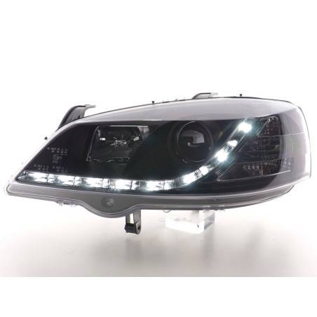 Phares Daylight LED feux de jour Opel Astra G 98-03 noir