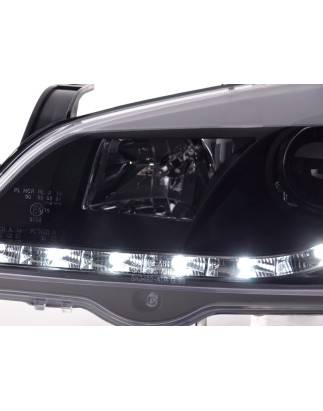 Phares Daylight LED feux de jour Opel Astra G 98-03 noir