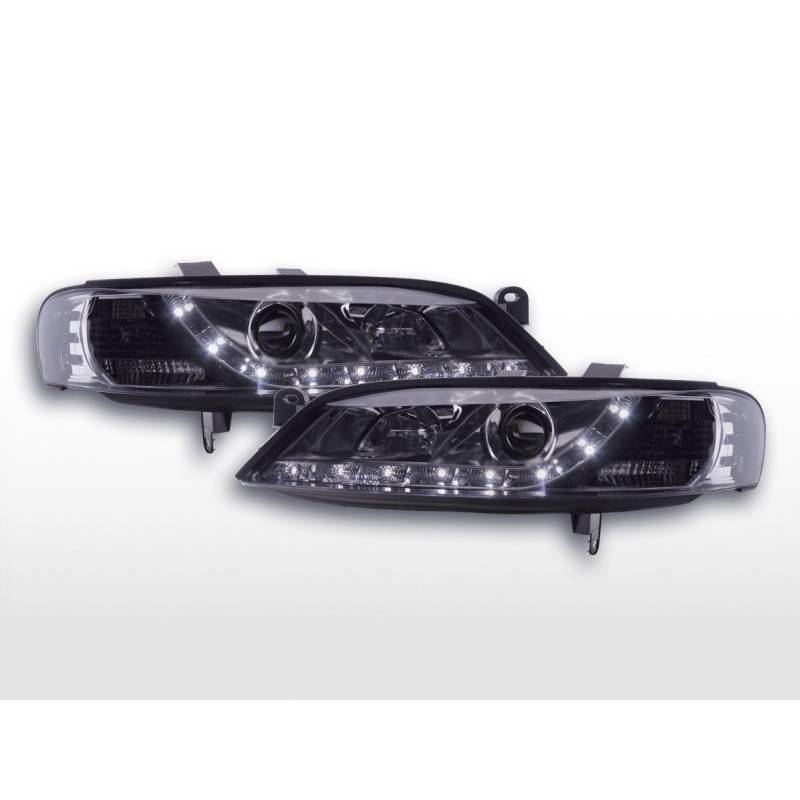 Phare Daylight LED DRL look Opel Vectra B 96-99 chrome