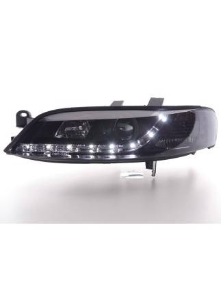 Phare Daylight LED DRL look Opel Vectra B 99-02 noir