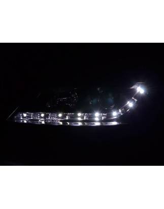 Phare Daylight LED DRL look Opel Vectra B 99-02 noir