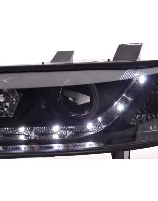 Phare Daylight LED DRL look Opel Vectra B 99-02 noir