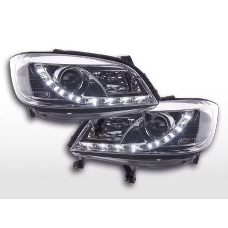 Daylight headlight LED DRL look Opel Zafira A 99-04 chrome