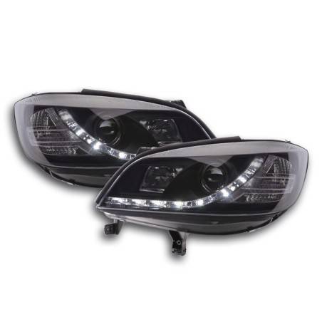 Phare Daylight LED DRL look Opel Zafira A 99-04 noir