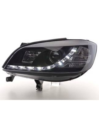 Phare Daylight LED DRL look Opel Zafira A 99-04 noir