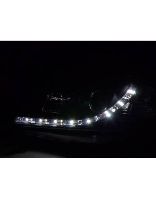 Phare Daylight LED DRL look Opel Zafira A 99-04 noir