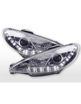 Daylight headlight LED DRL look Peugeot 206 98- chrome