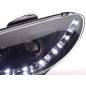 Daylight headlight LED DRL look Peugeot 206 98- black