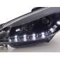 Daylight headlight LED DRL look Peugeot 206 98- black