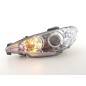 Daylight headlight LED DRL look Peugeot 206 98-05 chrome