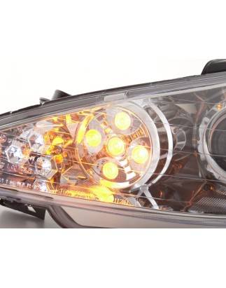 Daylight headlight LED DRL look Peugeot 206 98-05 chrome