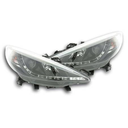 Daylight headlight LED DRL look Peugeot 207 06- black