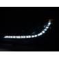 Daylight headlight LED DRL look Peugeot 207 06- black