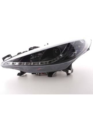 Daylight headlight LED DRL look Peugeot 207 06- black