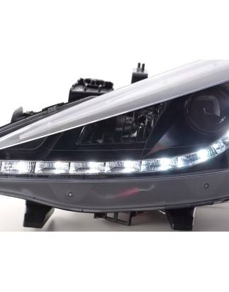 Daylight headlight LED DRL look Peugeot 207 06- black