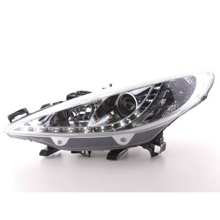 Daylight headlight LED DRL look Peugeot 207 06- chrome