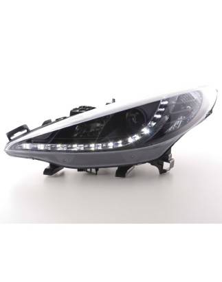 Daylight headlight LED DRL look Peugeot 207 06- black