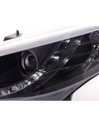 Daylight headlight LED DRL look Peugeot 207 06- black