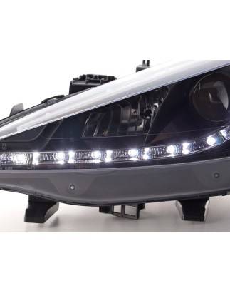 Daylight headlight LED DRL look Peugeot 207 06- black