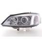 Angel eye headlight Opel Astra G 98-03 chrome