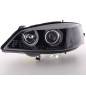 Angel eye headlight Opel Astra G 98-03 black