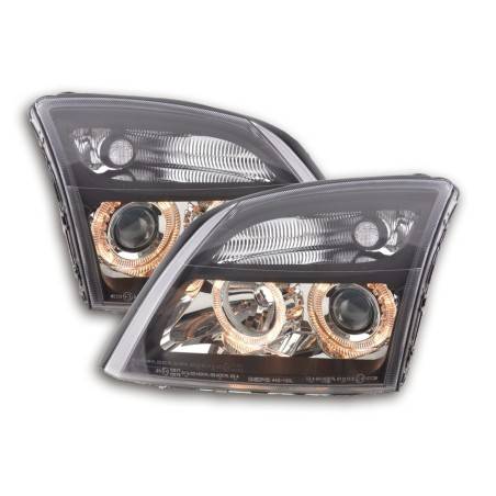 Angel eye headlight Opel Vectra C 02-04 black