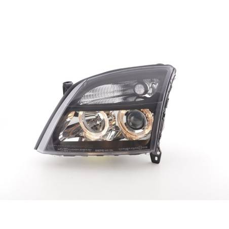 Angel eye headlight Opel Vectra C 02-04 black