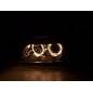 Angel eye headlight Opel Vectra C 02-04 black