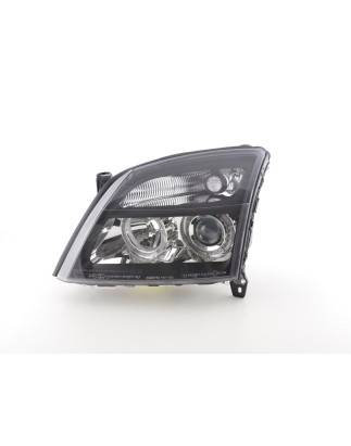 Angel eye headlight Opel Vectra C 02-04 black