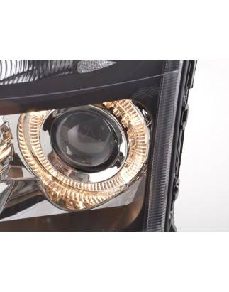 Angel eye headlight Opel Vectra C 02-04 black