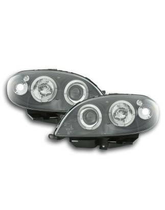 Headlight set Citroen Saxo 00-02 black