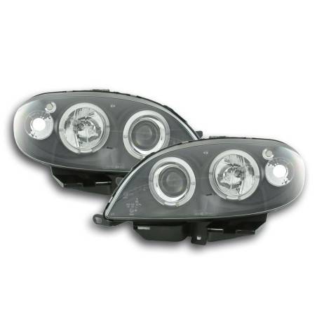 Headlight set Citroen Saxo 00-02 black