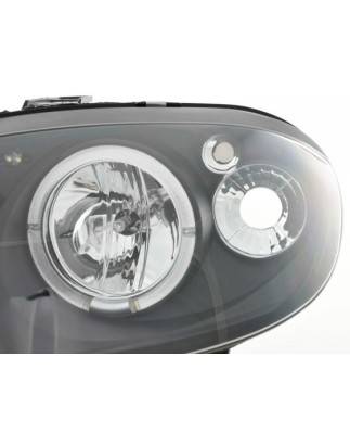 Headlight set Citroen Saxo 00-02 black