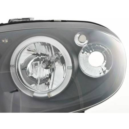 Headlight set Citroen Saxo 00-02 black