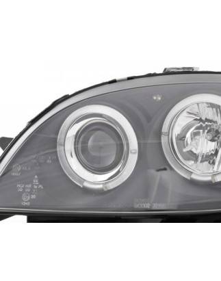 Headlight set Citroen Saxo 00-02 black