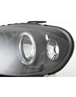 Headlight set Citroen Saxo 00-02 black