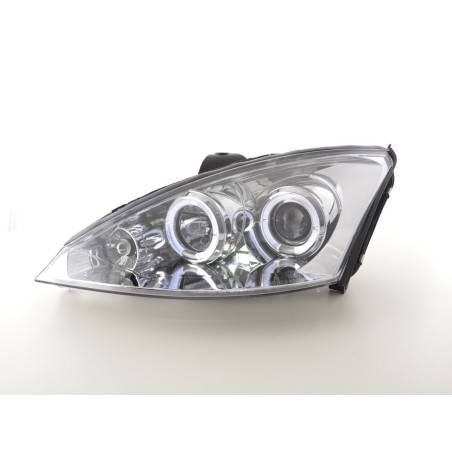 Headlight set Ford Focus 00-04 chrome